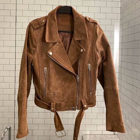 Blank NYC Jackets & Blazers - Blank NYC suede Moto jacket: coffee bean Color